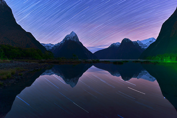Star Trails in Milford Sound